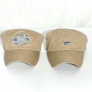 2 khaki Southern Tide ball caps (hats)